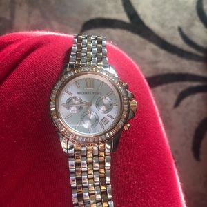 Michael Kors Watch Mult-Colored Silver/ Gold